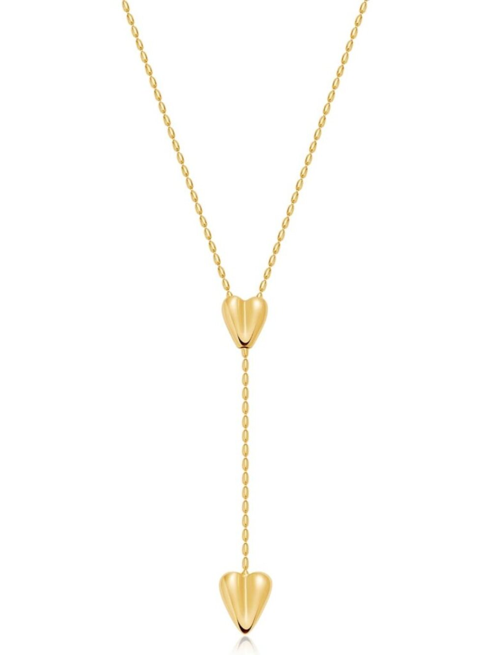 Chic Y Chain Necklace for Women - Elegant Gold & Silver Layered Design